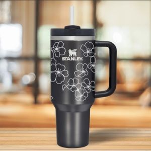 Customized Engraved Sakura Cherry Blossom 40oz Stanley Tumbler